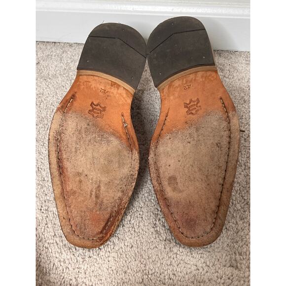 Taft Leather Lace-Up Block Heel Ankle Chukka Work Boots Brown Men's Size EU 42 - Picture 10 of 10